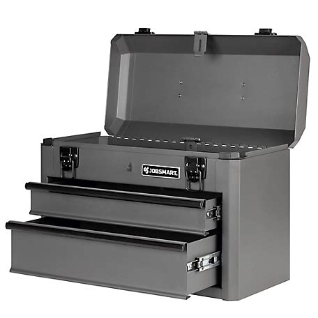 jobsmart 2 drawers steel 18 in. tool box|Jobsmart Tool Box.